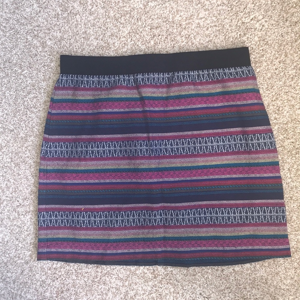 Mini skirt with tribal pattern